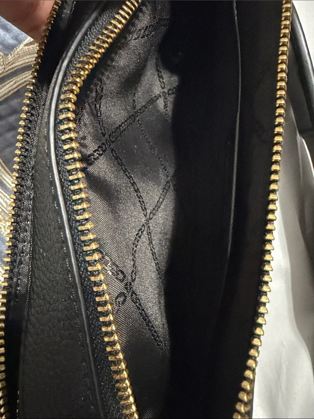 Michael Kors Black Pebbled Leather Crossbody Camera Bag with Gold Stud Strap